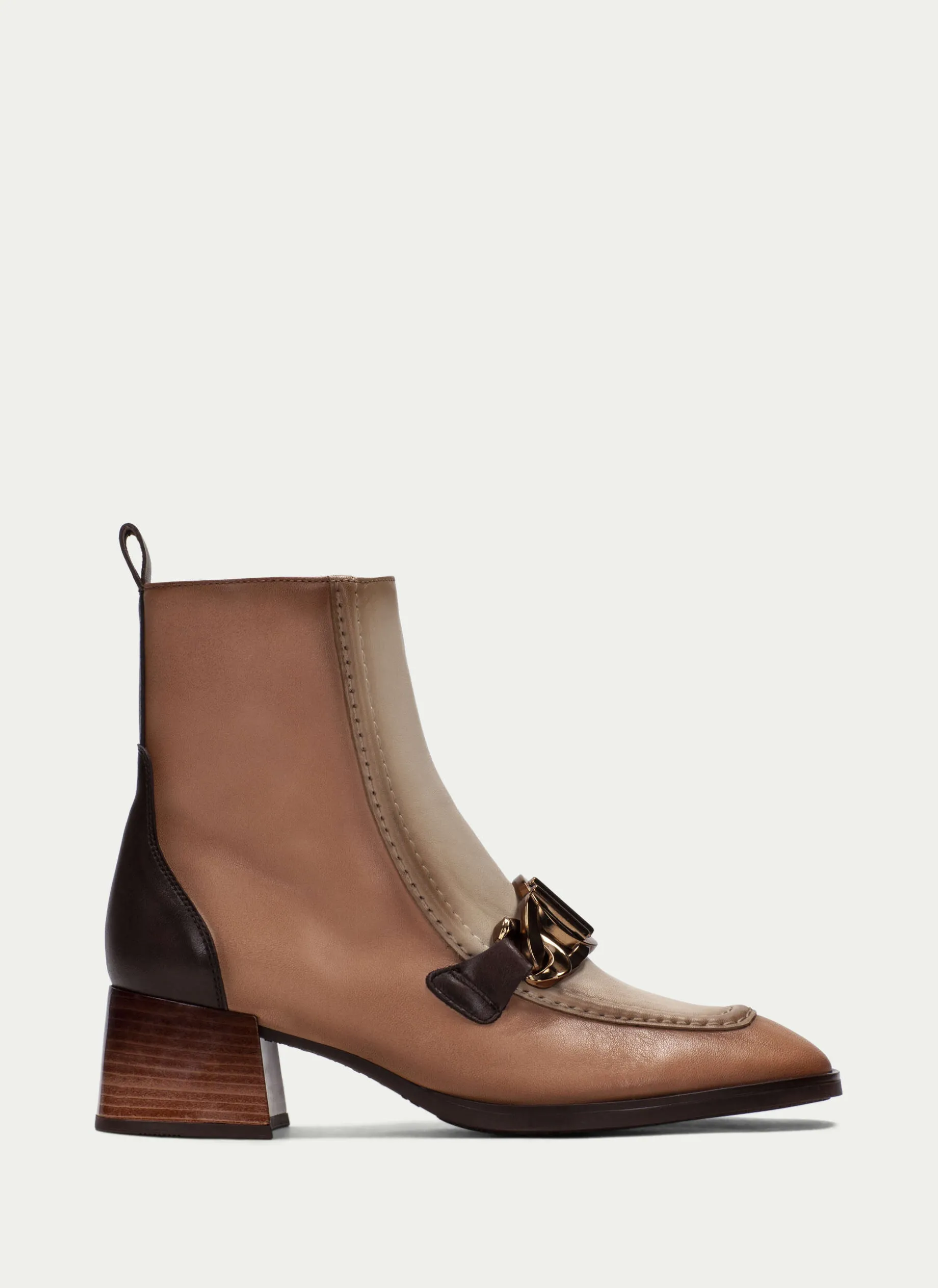Botins Charlize Apricot Marfil