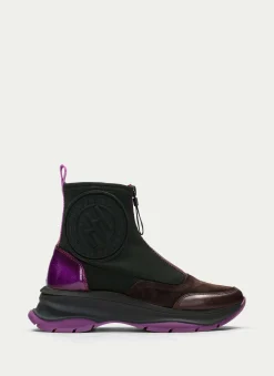 Botins Desportivos Alaska Forest Marrom Magenta
