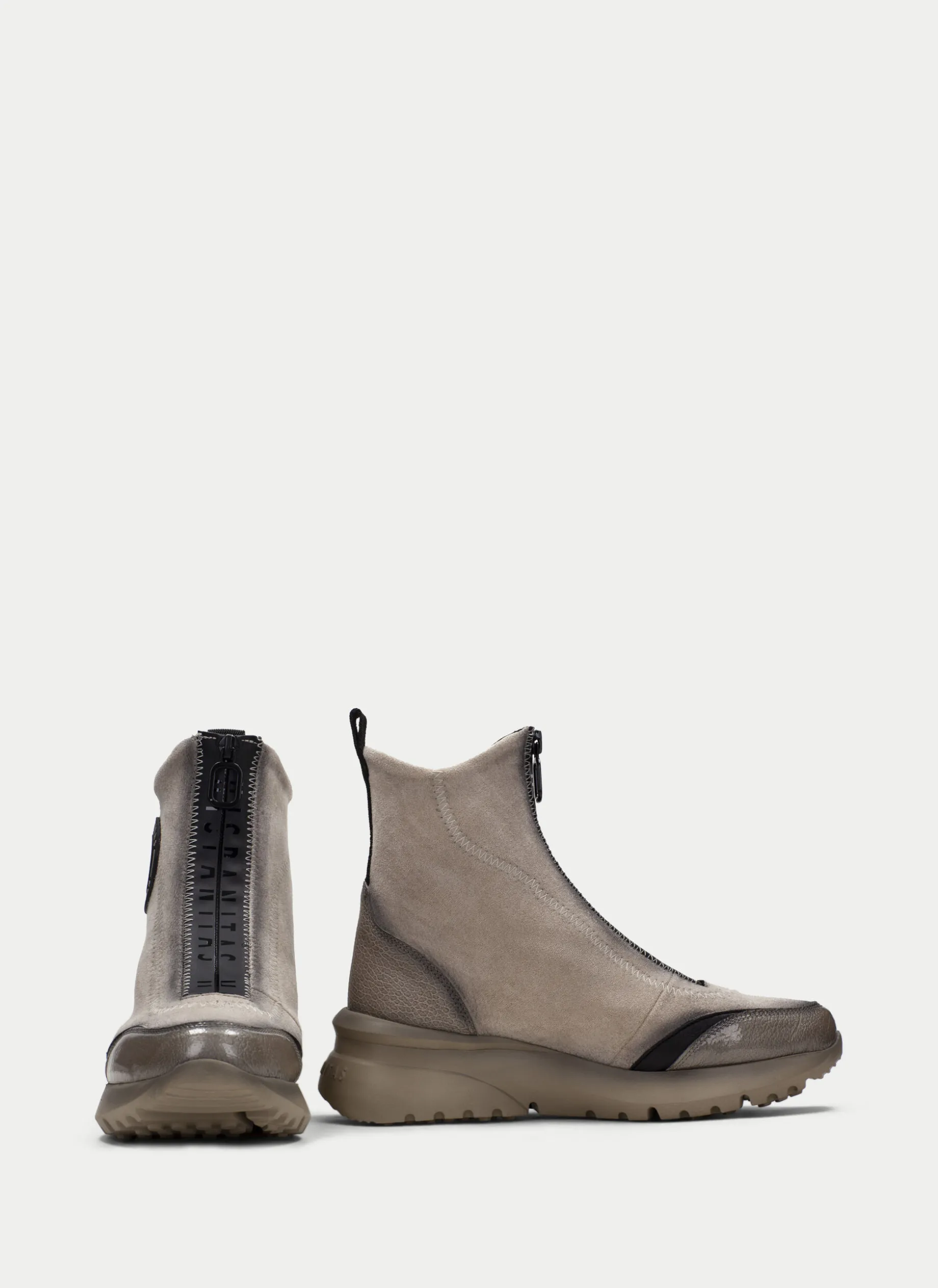 Botins Desportivos Polinesia Taupe Ivory
