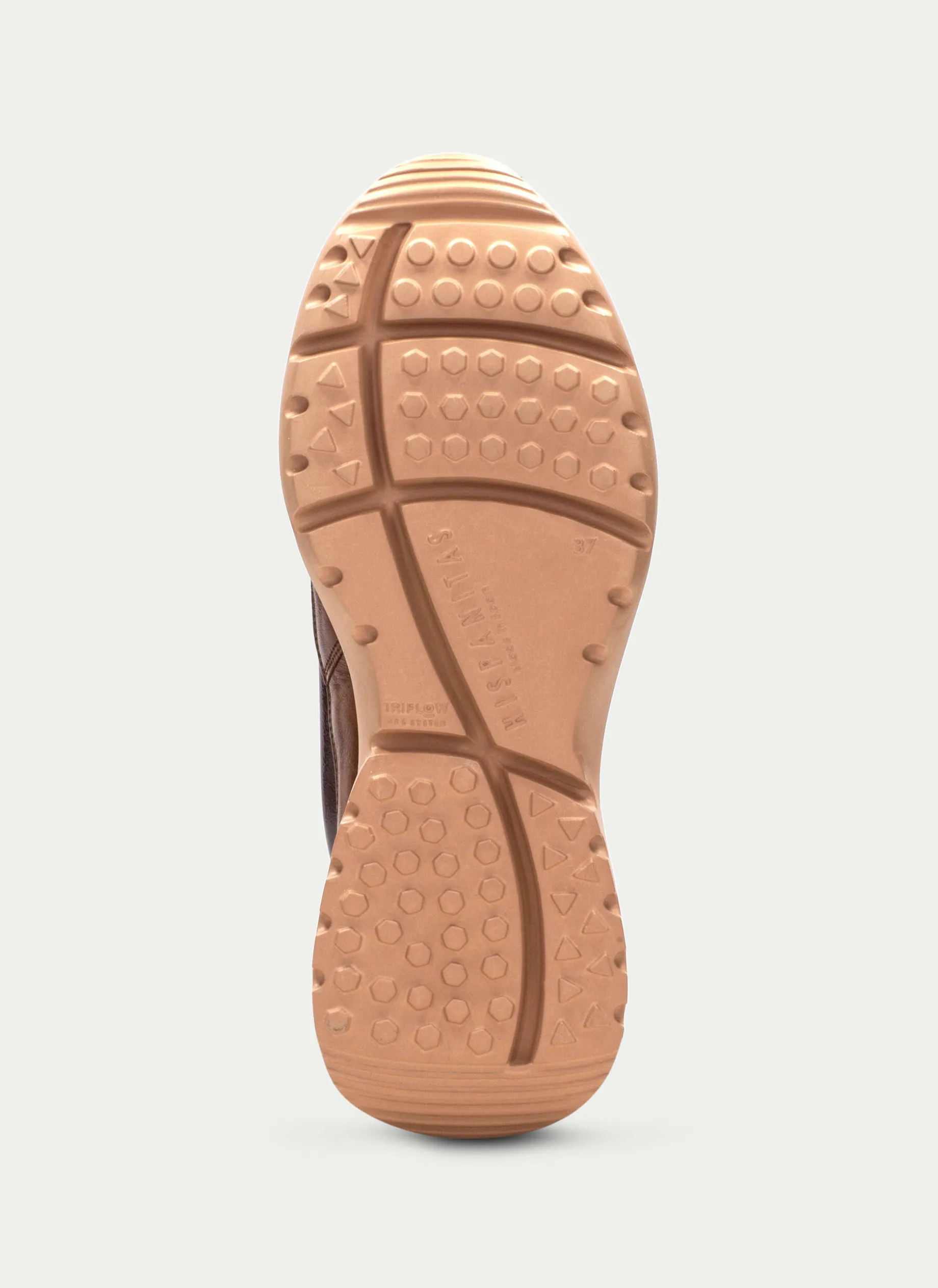 Botins Desportivos Polinesia Couro Marrom