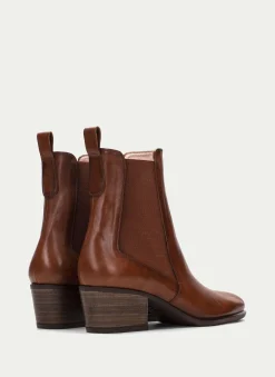 Botins Madeira Couro