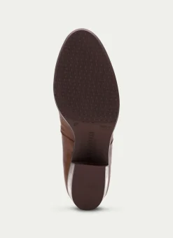 Botins Madeira Couro