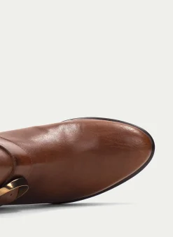 Botins Madeira Couro
