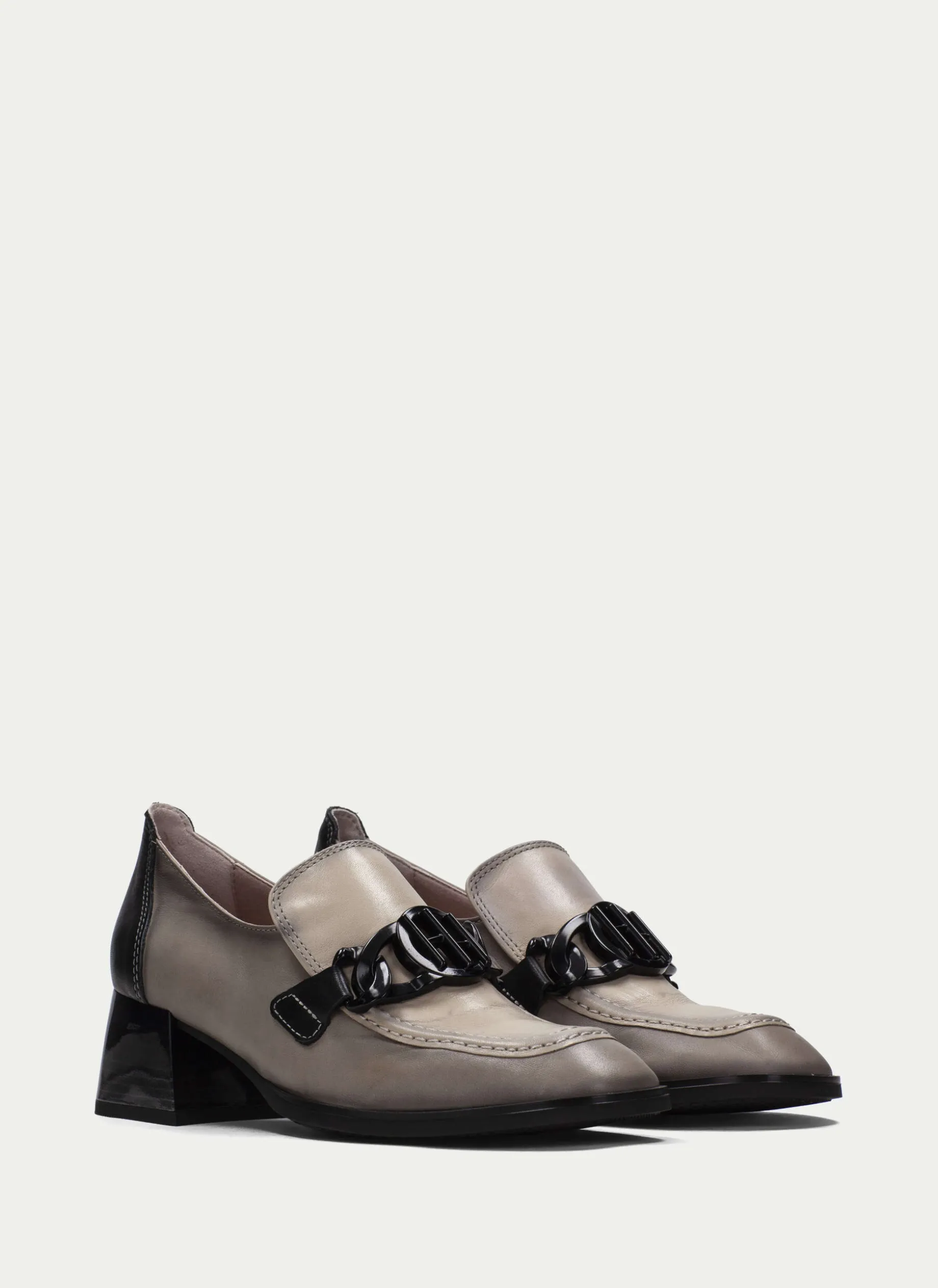 Moccasins Charlize Taupe Ivory