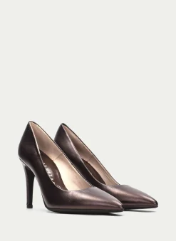Sapato De Salto Samanta Bronze