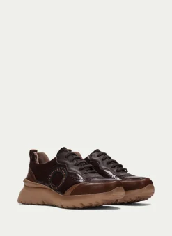 Sneakers Polinesia Couro Marrom